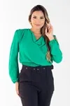 Blusa Dwz Manga Longa Com Lastex