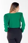 Blusa Dwz Manga Longa Com Lastex
