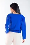 Blusa Dwz Manga Longa Com Lastex