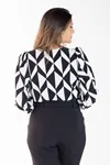 Blusa Dwz Estampada Transpassada