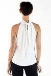 Blusa Dwz Gola Alta Com Amarracao Lisa
