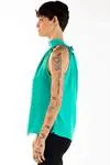 Blusa Dwz Gola Alta Com Amarracao Lisa