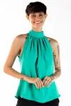 Blusa Dwz Gola Alta Com Amarracao Lisa