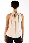 Blusa Dwz Gola Alta Com Amarracao Lisa