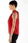 Blusa Dwz Gola Alta Com Amarracao Lisa