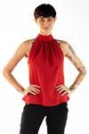 Blusa Dwz Gola Alta Com Amarracao Lisa