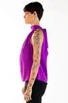 Blusa Dwz Gola Alta Com Amarracao Lisa