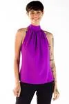 Blusa Dwz Gola Alta Com Amarracao Lisa