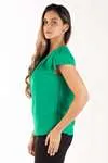 Blusa Dwz Manga Curta Com Abertura Frontal