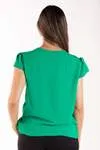 Blusa Dwz Manga Curta Com Abertura Frontal
