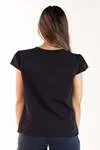 Blusa Dwz Manga Curta Com Abertura Frontal