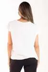Blusa Dwz Manga Curta Com Abertura Frontal