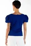 Blusa Dwz Manga Curta Com Botoes Lisa