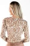 Blusa Dwz Manga Longa Estampada