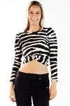 Blusa Dwz Manga Longa Estampada