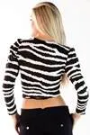 Blusa Dwz Manga Longa Estampada