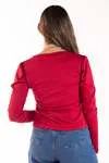 Blusa Dwz Canelada Manga Longa Liso