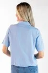 Camisa Dwz De Linho Manga Curta Com Botoes