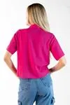 Camisa Dwz De Linho Manga Curta Com Botoes