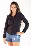 Camisa Dwz Manga Longa Com Bolsos Frontais Com Elastico