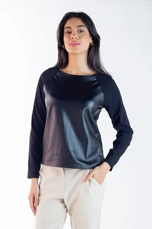 Blusa Dwz Manga Longa Frente Cirre