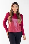 Blusa Dwz Manga Longa Frente Cirre