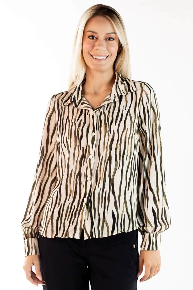 Camisa Dwz Manga Longa Estampada