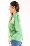 Camisa Dwz Cetim De Seda Manga Longa