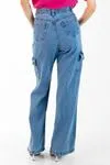 Calca Dwz Jeans Cargo Wide Leg