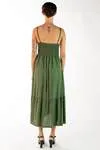Vestido Dwz Liso Midi Com Botoes Frontais