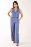 Conjunto Dwz Liso Colete Com Calca
