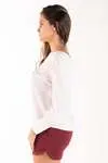Blusa Dwz Manga Longa Com Punho Largo Detalhe botao