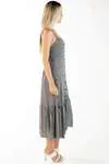 Vestido Dwz Midi Xadrez Com Botoes