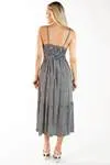 Vestido Dwz Midi Xadrez Com Botoes