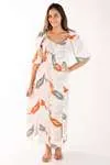 Vestido Dwz Mid Rafaela Estampado