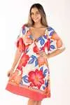 Vestido Dwz Estampado Fernanda Com Bojo