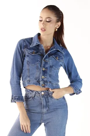 Jaqueta Dwz Jeans Bolso Frente