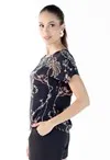 Blusa Dwz Estampada Manga Curta