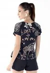 Blusa Dwz Estampada Manga Curta