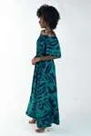 Vestido Dwz Estampado Midi Ombro a Ombro