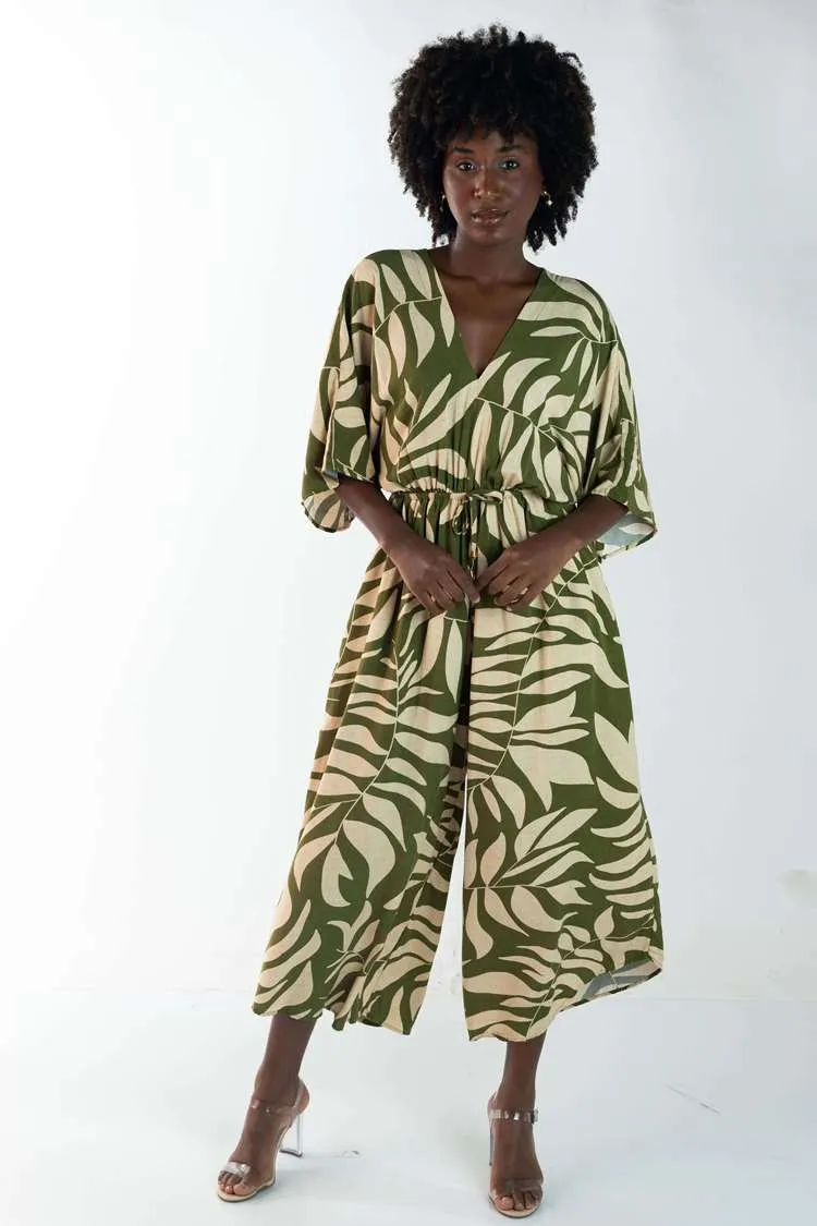 Macacao Dwz Estampado Manga Ampla