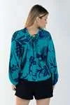 Blusa Dwz Manga Longa Estampada