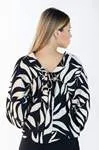 Blusa Dwz Manga Longa Estampada