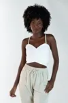 Cropped Dwz Bengaline Transpassado liso