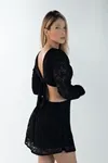 Vestido Dwz Renda Com Manga Longa