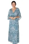 Vestido Dwz Estampado Longo Sairet