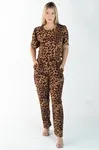 Conjunto Dwz Blusa e Calca Animal Print