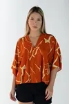 Blusa Dwz Manga Morcego Estampada