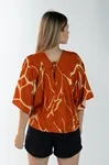 Blusa Dwz Manga Morcego Estampada