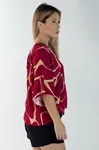 Blusa Dwz Manga Morcego Estampada